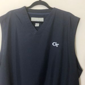 Georgia Tech Blue Cutter & Buck Windbreaker Vest